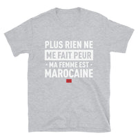 Thumbnail for T-shirt marocain bleu marine dos - Plus rien ne me fait peur ma femme est