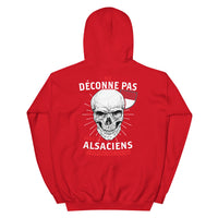 Thumbnail for Sweatshirt Alsace rouge dos - Ne déconne pas avec les Alsaciens