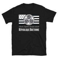 Thumbnail for T-shirt Bretagne noir - Liberté Égalité Kouign Amann