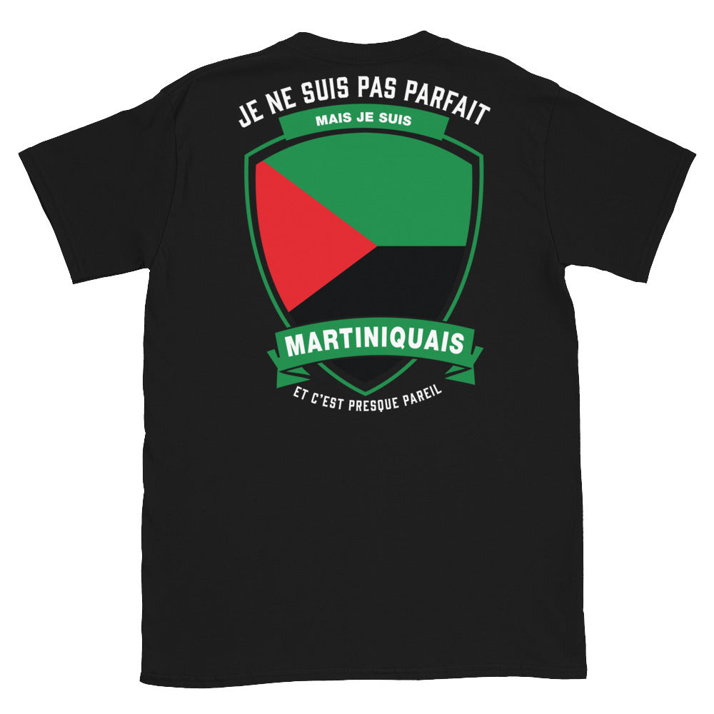 T-shirt Martinique noir - Je ne suis pas parfait mais.
