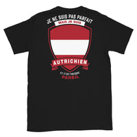 Thumbnail for T-shirt autrichien noir - Je ne suis pas parfait mais.