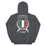 Italien par le coeur - Sweatshirt à capuche - Ici & Là - T-shirts & Souvenirs de chez toi