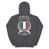 Italien par le coeur - Sweatshirt à capuche - Ici & Là - T-shirts & Souvenirs de chez toi