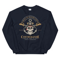 Thumbnail for Sweatshirt Franche-Comté bleu marine dos - Fierté des Pirates Locaux