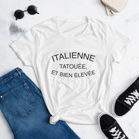 Thumbnail for T-shirt Italie bleu bondi - Italienne et tatouée avec humour