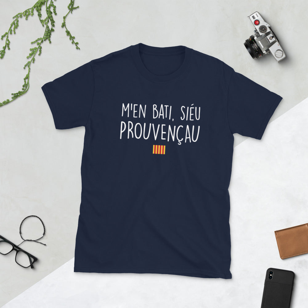 T-shirt Provence bleu marine - M'en Bati siéu Prouvençau