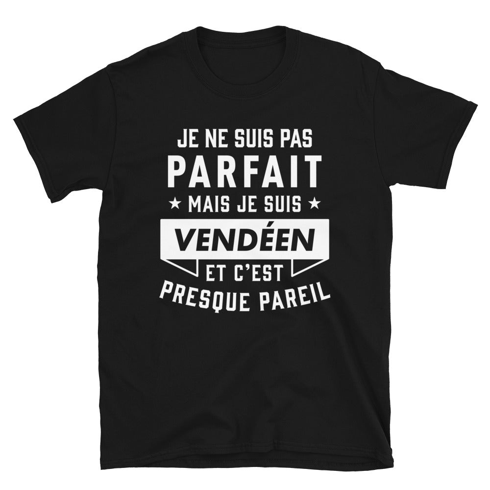 T-shirt Vendée noir - Parfait pour les amoureux de la région