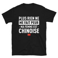 Thumbnail for T-shirt humour noir - Plus rien ne me fait peur ma femme est