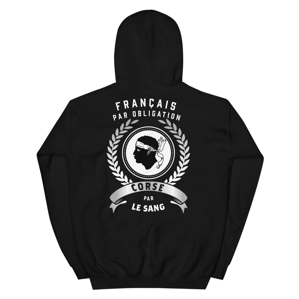 Corse par le sang  - Sweatshirt à capuche - Ici & Là - T-shirts & Souvenirs de chez toi