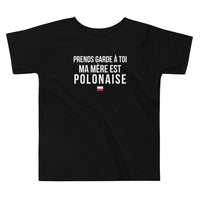 Thumbnail for T-shirt Pologne noir - Prends garde, ma mère est polonaise