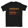 T-shirt Ariégeois noir - Fierté et humour local