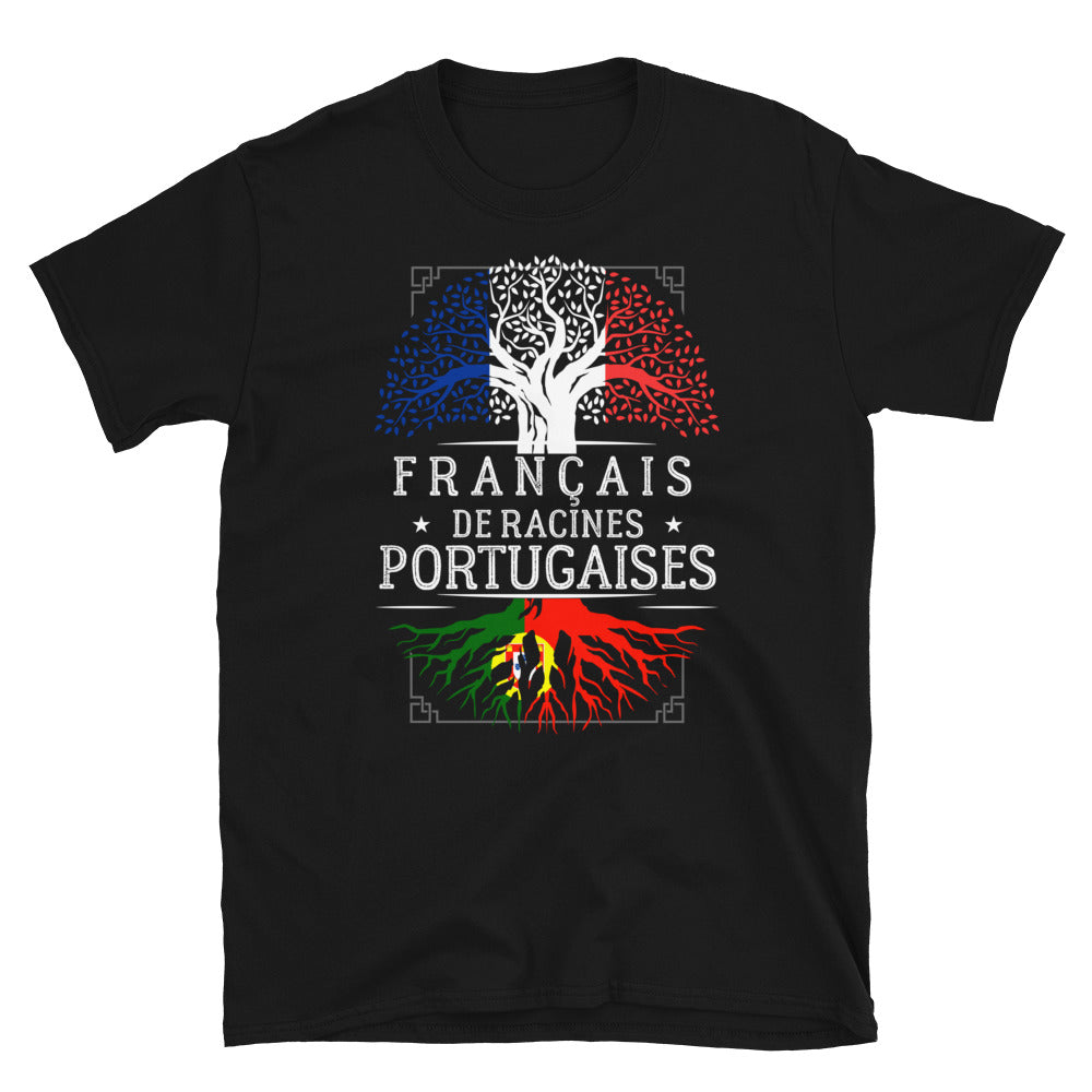 T-shirt Portugal noir - Fierté des racines portugaises