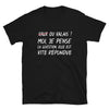 T-shirt Valais noir - La question, elle est vite répondue