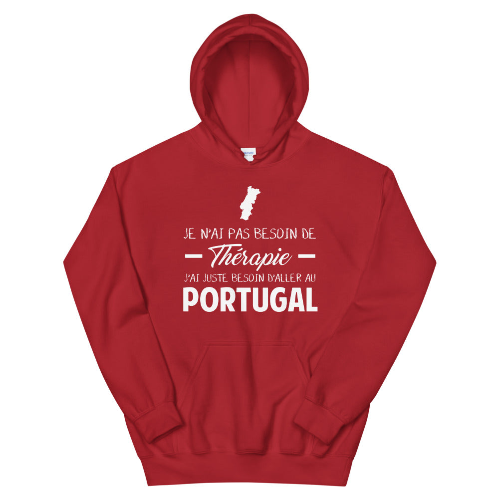 Sweatshirt Portugal bleu marine dos - Pas besoin de thérapie