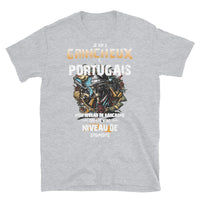 Thumbnail for T-shirt Portugal gris foncé chiné - Je suis grincheux et portugais