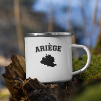 Thumbnail for Ariège - Tasse / mug en émaille - Ici & Là - T-shirts & Souvenirs de chez toi