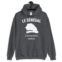Thumbnail for Sweatshirt Sénégal gris foncé - Le début de mon histoire