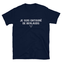 Thumbnail for T-shirt Berry bleu marine dos - Je suis entouré de Berlauds
