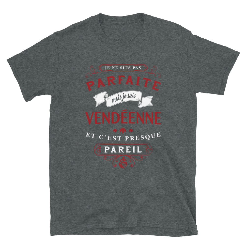 T-shirt Vendée gris foncé dos - Confort et fierté locale