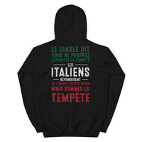 Thumbnail for Sweatshirt Italie noir - Confort et style pour les soirées fraîches