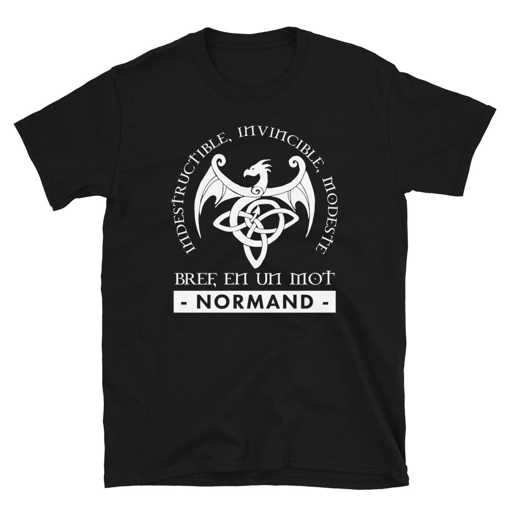 T-shirt Normand noir - Indestructible et fier de l'origine