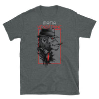 Thumbnail for T-shirt Vendée gris foncé chiné dos - Mafia Vendéenne avec humour local