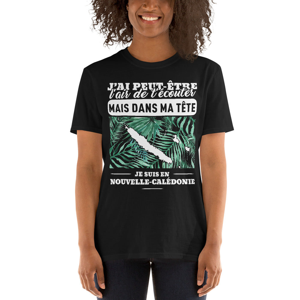 T-shirt Nouvelle Calédonie bleu marine - Écoute et rêve en couleur