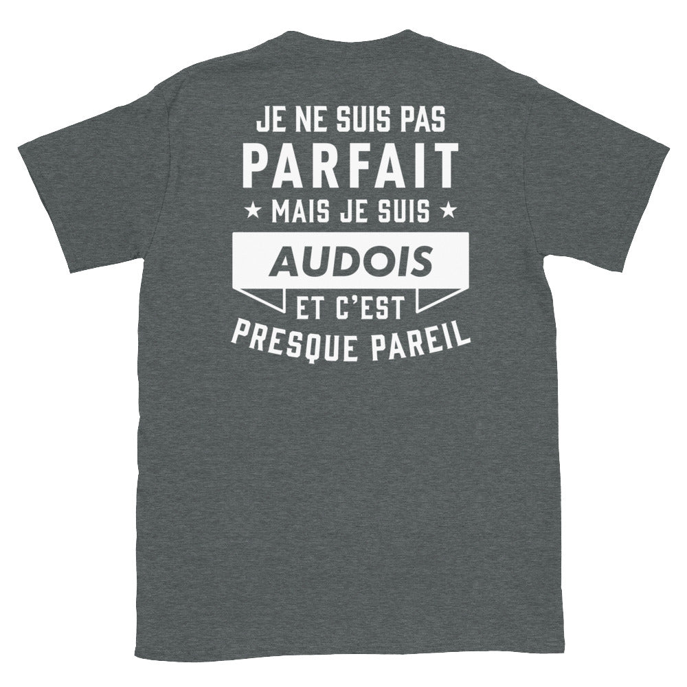 T-shirt Aude bleu marine - Je ne suis pas parfait mais.
