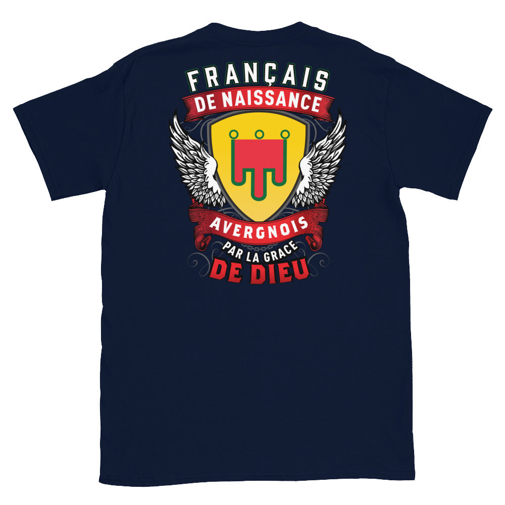 T-shirt Belgique bleu marine - Français, Belge, Suisse, Canadien de naissance