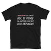 T-shirt Franche-Comté noir - La question est vite répondue