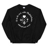 Sweatshirt Ardéchoise noir - Attente humoristique du vin