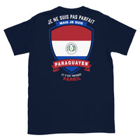 Thumbnail for T-shirt Paraguay navy - Je ne suis pas parfait mais.
