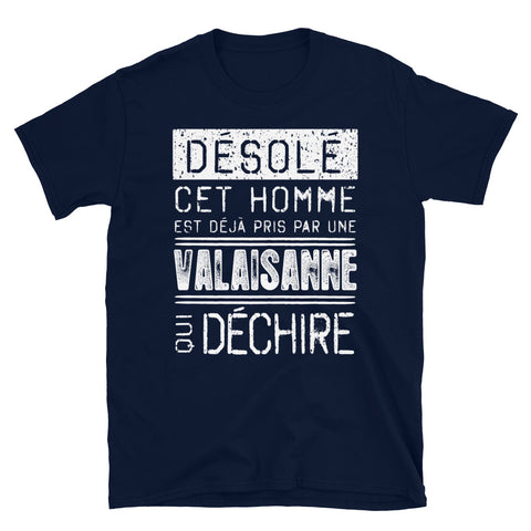 Désolé pris par une Valaisanne -  T-Shirt standard - Ici & Là - T-shirts & Souvenirs de chez toi