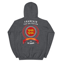 Thumbnail for Sweatshirt Normand bleu marine dos - Français par obligation, normand par le sang
