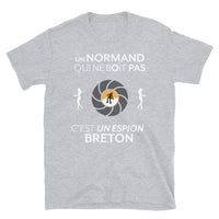 Thumbnail for T-shirt Normandie gris sport - L'espion qui ne boit pas