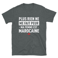 Thumbnail for T-shirt marocain bleu marine - Plus rien ne me fait peur ma femme est