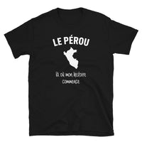 Thumbnail for T-shirt Pérou noir - Mon histoire commence avec fierté