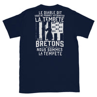 Thumbnail for T-shirt Bretagne marine dos - Les Bretons, nous sommes la tempête
