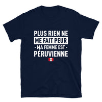 Thumbnail for T-shirt Pérou noir dos - Plus rien ne me fait peur ma femme est