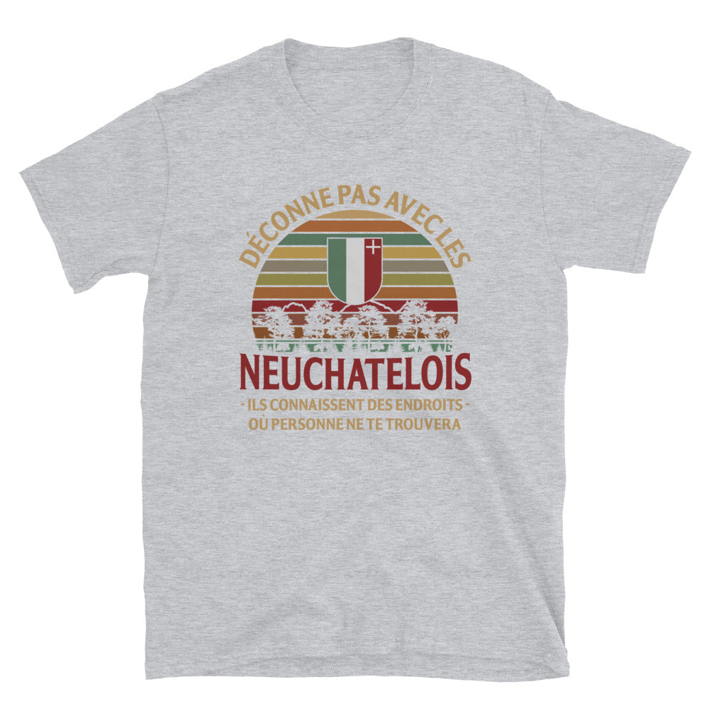 T-shirt Neuchâtel gris sport - Confort et fierté locale