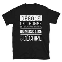 Thumbnail for T-shirt République Dominicaine noir - Désolé ce mec est pris