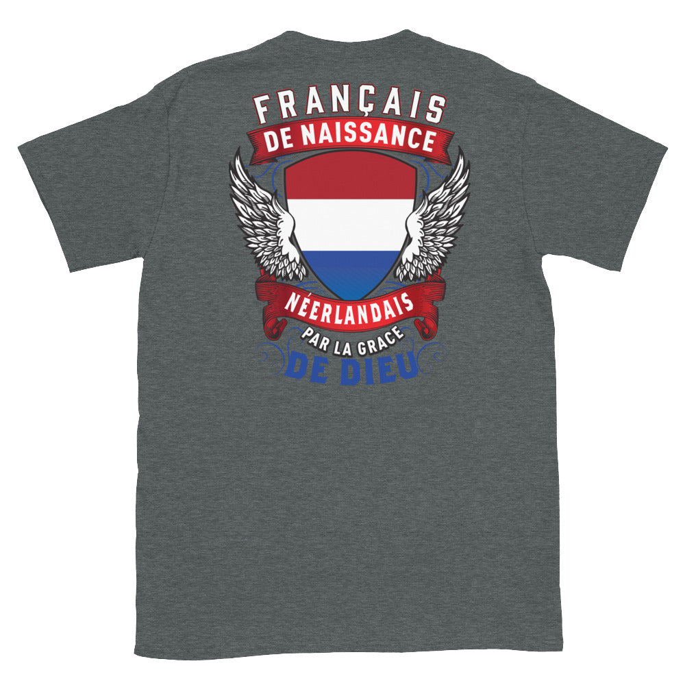T-shirt Belgique gris foncé - Texte humoristique sur le dos