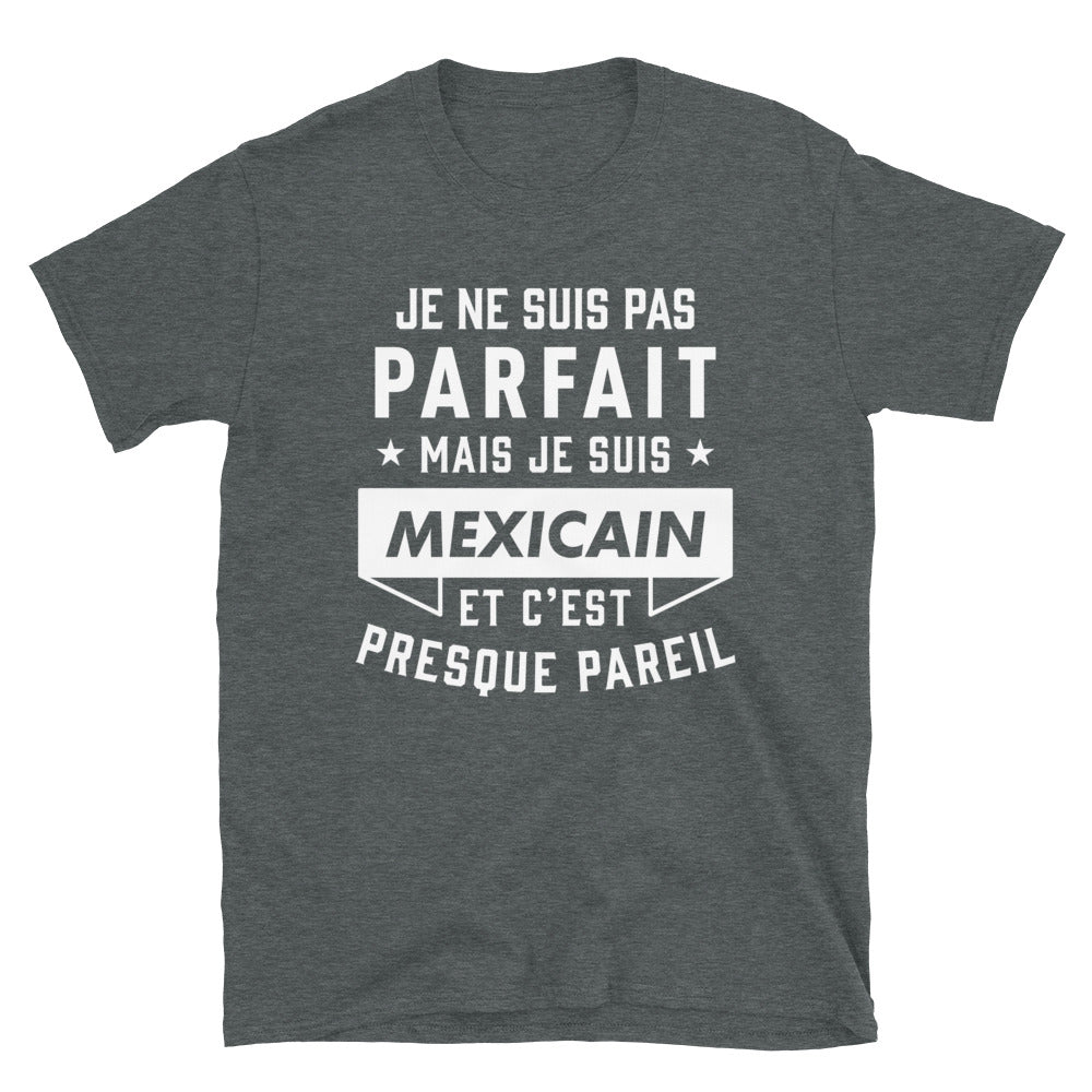 T-shirt Mexicain gris foncé - Fierté et humour au quotidien