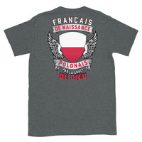 Thumbnail for T-shirt Pologne gris foncé - Fierté et humour en coton