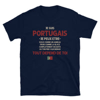 Thumbnail for T-shirt Portugal bleu marine dos - Tout dépend de toi