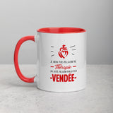 Thérapie Vendée - Mug Tasse Couleur intérieure rouge - Ici & Là - T-shirts & Souvenirs de chez toi