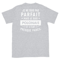 Thumbnail for T-shirt Pologne bleu marine dos - Je ne suis pas parfait mais