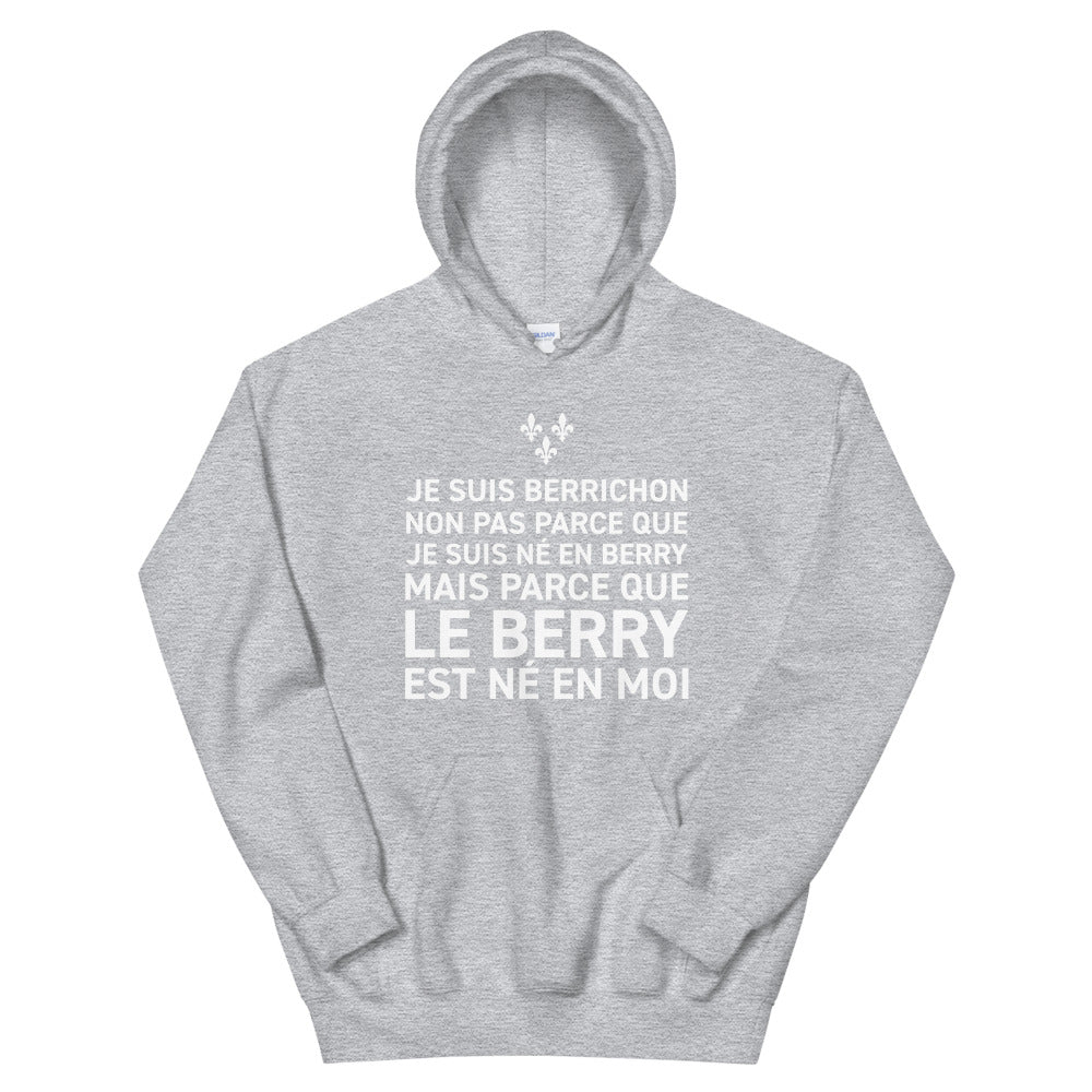 Sweatshirt Berry marine dos - Le Berry est né en moi