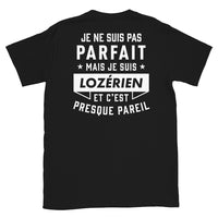 Thumbnail for T-shirt Lozérien noir - Je ne suis pas parfait mais