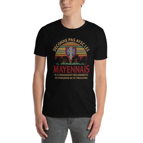 Mayennais, endroit, déconne pas - T-shirts Unisexe Standard - Ici & Là - T-shirts & Souvenirs de chez toi